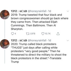 Chloë Grace Moretz Instagram - Read and educate yourself on who it is that’s referred to as our “president”. #notmypresident his most recent speech incited VIOLENCE and hate. Threatening to use our Military against our own people. It’s an act that makes it obvious he is full of fear and only knows how to act out of it. He used the word “dominate” in his speech as @kamalaharris said one of the iterations of dominate is Supremacy. He has continued to show us who he is. We must stand strong and we must stand together. Strategize, organize, mobilize. #blacklivesmatter #justice