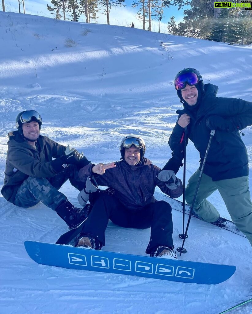 Chris Hemsworth Instagram - Going from summer in Australia to the snow in Montana is always an epic adventure ⛄️❄️