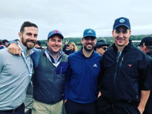 Chris O'Donnell Instagram - Manning, Rodgers, Smith and O'Donnell, Mt. Rushmore of football? #attpebblebeachproam