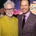 Chris Pratt Instagram - The Guardians on the Purple Carpet! Not pictured: all the sweat drippin’ down my back! #GOTGVol3