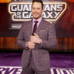 Chris Pratt Instagram - The Guardians on the Purple Carpet! Not pictured: all the sweat drippin’ down my back! #GOTGVol3