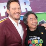 Chris Pratt Instagram - To power-up for the Mario premiere, my brother Charlie Day and I went foraging through the park…on our hands and knees, eating all types of leaves, mushrooms, and smiley faced stars! The next thing you know, we were almost late! So we hopped in our trusty van and Charlie was throwin’ banana peels at oncoming traffic! And that’s the true story of how we arrived at the Super Mario Movie premiere! Wahooooo 🍄🌈🪠 Photo Credit: @alexberliner