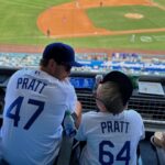 Chris Pratt Instagram - What a day! Jack and I got to hit the mound together, eat our bodyweight in Dodger Dogs and delivered the game opening announcement! Thank you @claytonkershaw for asking me to throw yesterday’s first pitch for faith and family day, what an honor! ⚾️ Let’s go Dodgers! Dodgers Stadium