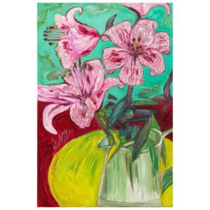 Chrissie Hynde Instagram - We’re pleased to reveal that five of Chrissie’s original paintings are now for sale on ArtNet through @particularideas 

Check out the link in bio to enquire and get your hands on one!
 
Works available:
February Yellow, 2019
Friday Pandemic Shape, 2020
Waiting for Lesley Heather Pot, 2020
Psychedelic Sunday June Lilies, 2020
Hot Hot August Morning, 2020
 
-CHHQ