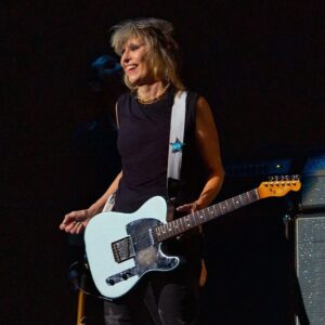 Chrissie Hynde Instagram - Today @fender announces a new guitar model, honouring Chrissie with a namesake model of her own. The Chrissie Hynde Fender Telecaster pays tribute to her beloved ’65 Tele, featuring a stunning Road Worn Ice Blue Metallic finish, a chrome mirror pickguard, a ‘mid 60s C-shaped neck and custom single-coil pickups for a classic vintage tone & feel.
 
Learn more about the guitar at fender.com/chrissie-hynde-telecaster
 
-CHHQ