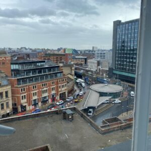 Chrissie Hynde Instagram - Tour begins! 
Thank God!
Here’s the view from my hotel room in Leeds. As I frantically try to remember basic three chord songs, I recall the old adage:
If you don’t use it you lose it.

Bear with me girls! I was lost but now I’m found… almost.
See you soon.
XCH