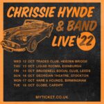 Chrissie Hynde Instagram - We’re very pleased to announce Chrissie will be back on the road this October for a tour around the UK. “Finally getting to play some of my favourite Pretenders songs in my favourite type venues. Been waiting a long time for this! See you there.” Tickets onsale tomorrow at 10am through the link in bio -CHHQ