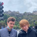Chrissie Hynde Instagram - It’s me, Chrissie, writing from beautiful Edinburgh.  Here’s a picture of the Castle ( in the background, obscured a bit by 2 lost looking tourists.) Show tonight …. will report back … Xch (P.S. Tickets to @queens_hall Edinburgh available through the link in bio)