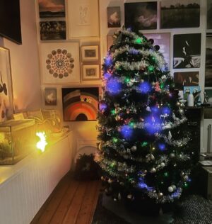 Chrissie Swan Instagram - I just read an article on @mamamiaaus saying your tree says everything anyone needs to know about you. So here is mine! What does it tell you about me?
I’ll go first: it’s lopsided because it’s too big and too heavy for the tree holder - and I just gave up in the end - shows I believe that near enough is good enough. 😂