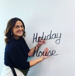 Chrissie Swan Instagram - The big reveal! The winning name is ofcourse, ‘Holiday House’ from my queen - @taylorswift - who wrote about it in the perfect song -  Last Great American Dynasty. I can’t wait to get this up! I love it so much! Thanks @nookvintage for making it for me. (Not spon - just a dream come true!) ❤️ (also - it’s not *technically* a Holiday House - it’s my actual everyday house but the name fits the vibe perfectly!)