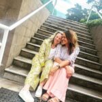 Chrissie Swan Instagram - Happy 50th birthday to my partner in crime for over 40 years. May we climb the stairs alongside each other forever and ever, until we both need one of those nifty stair-chair thingies. Love you so much. ❤️ @rebecca_thompson_fashion @farmviganorestaurant