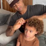 Christina Vidal Instagram - These products by @tarajiphenson have really helped with styling the girls hair and they love it. #tarajiphenson #TPH #curls #daddydaughter