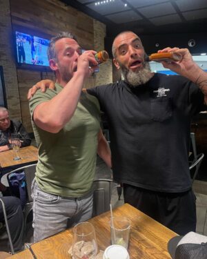 Christopher Lindsey Instagram - 2/3 of the flying brewskis, a series of events. #tbt #flyingbrewskis #jaybriscoe @m.briscoesr