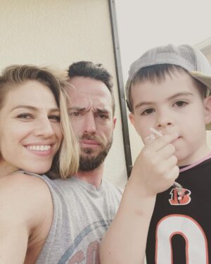 Christopher Lindsey Instagram - Grateful. ❤️💎❤️ #TheStrongs #Family #luckyguy #dadlife #bengalboytroy #babe