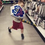 Christopher Lindsey Instagram - My man went from #Sadcowboytroy to #happycowboytroy to defender of the universe. #Troytuesdays #Stronghold #family #dadlife #love @marinashafir