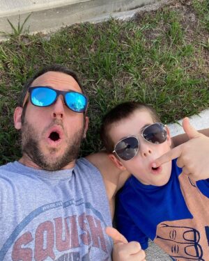 Christopher Lindsey Instagram - I am so lucky to be your father and grateful to have these times with you! I love you #Troyboy aka #Spiderboytroy #moldovianmaniac #SnacksJr #stronghold #family #love #dadlife @marinashafir