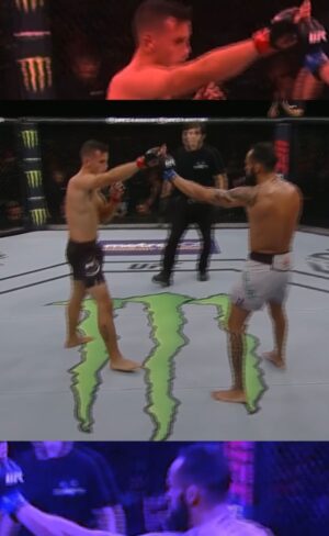 Claudio Puelles Instagram - Un día como hoy, hace 5 años...
Tremendo recuerdo de mi primera victoria oficial en @ufc. 

Gracias @ivanibericopitbull @ki_f_g @tanofernandezbjj por estar en mi esquina en una noche tan memorable y también mil gracias a todos los compatriotas que me hicieron sentir como local. 💪🇵🇪
.
.
.
.
.
#ClaudioPuelles #PrinceOfPeru #arribaperu #UFC #MMA #UFCChile #onthisday #kneebar