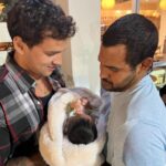 Claudio Puelles Instagram - Que gran tarde con el nuevo ahijado Lucca 🖤. Demasiado feliz de conocerlo y se sume uno mas a la familia. @lucianosaco Midtown Miami