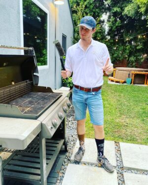 Connor Weil Instagram - This is your typical backyard dad reminding you to always clean your grill properly and to stay safe out there tonight. #happyhalloween