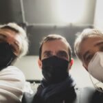 Constantine Markoulakis Instagram - The three mask-eteers! @alkiskourkoulos @atheridis_thodoris_official
