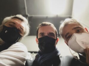 Constantine Markoulakis Instagram - The three mask-eteers! 
@alkiskourkoulos @atheridis_thodoris_official