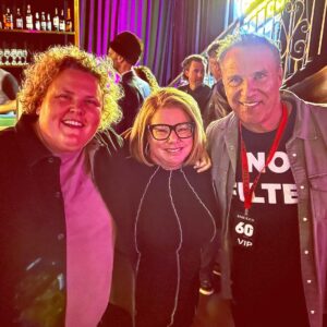 Craig Shoemaker Instagram - Last night at @hollywoodimprov 60 yr anniversary party was off the hook.  Too many old & new comrades to count, including these 2,  @fortunefeimster @judi_marmel 

Fortune is a brilliant comic, but really funny actor too (check out FUBAR). Judi is my former manager, tops in the biz. Smarter, more creative than most in Hollywood, produced my Daditude special, now on AmazonPrime. 

Met new colleagues too, @amircomedy and we told fish stories w fish we caught pics, like whipping out dicks at a porn shoot. 

Walked the red carpet, with most behind cameras saying about me- “who the fu*k is this guy?” 

So much fun.  Left for a sec to do a quick comedy set for @jaydaviscomedy at @yamashirola , snagged some laughs, went back to the Improv, met funny cats like @felipeesparzacomedian and chatted with too many others to list.  Well. I would, but too codependent that I’d insult by missing someone. 

Thanks for being a key to my long career, Improv.  Congrats on an amazing 60 yrs! 

#standupcomedy #comedy #worldfamousimprov #netflixoriginal #laughs  #thelovemaster