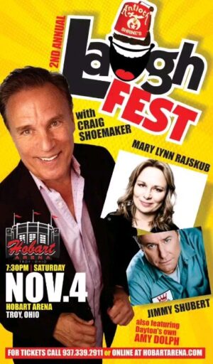 Craig Shoemaker Instagram - I'm coming to Ohio November 4th for the 2nd Annual Laugh Fest with @officialcraigshoemaker @marylynnrajskub +more! Get tickets in my stories!