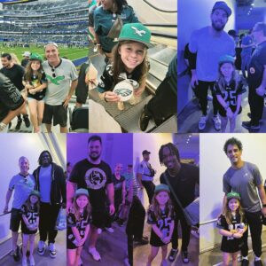 Craig Shoemaker Instagram - Last Sunday got to enjoy watching our Eagles w/my daughter Chloe, then meet the players after. 

Other people having fun is my true joy.  She’s still talking about daddy-daughter day. 

On my way to Miami now to watch the Birds w/my friend, then onto a big corporate gig in Aruba, ending the week performing in Port Charlotte Florida. 

Little Craig Shoemaker could never have imagined this life! 

#dreambig #reslience #gratitude #laughterheals #flyeaglesfly #standupcomedy #personalcoach #transformation #comedyzone #winningwithhumor