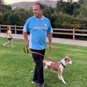 Craig Shoemaker Instagram - Daughter photo bomb. 

Walking our new dog, Buffy, rescued last month from a local shelter. 

Part Pit, and ppl are often afraid, walking to the other side of the street. 

Buffy is so sweet.  Goes to show you how propaganda and prejudice works, with fear taking over and bad reactions causing conflict. 

Maybe this is why she loves me so much?  Being a big white guy, people make assumptions about me all the time!