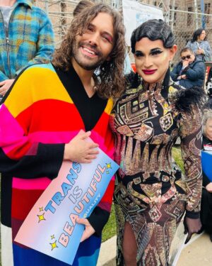 Cynthia Lee Fontaine Instagram - Thank you 🙏🏻 everyone who attend the All In For Equality Advocacy Day Rally this past Monday at the Capitol of Texas In Austin .  It was an honor to represent Drag Out the vote as the New National Co-Chair of this tremendous organization . Thanks to GLAAD Equality Texas Human Rights Campaign Transgender Education Network of Texas Lambda Legal and Drag Out The Vote for everything!  We made some noise ! 
Thanks to my boyfriend for coming and my drag niece too . And to all my #lgbtqcommunity you show up ! That’s the way it is ! 👏👏👏

And like I said on my speech : 
“ let's continue sending a message to these politicians. Let 's raise our voices together and shout out loud that we are here to stay and that we are worthy of living our lives with dignity and respect. Alcemos nuestras voces juntos y gritemos a viva voz que estamos aquí para quedarnos y que somos dignos de vivir nuestras vidas con dignidad y respeto! “ I am What I Am “ 

🔥There’s more to do ! And we will not be silence ! Y’all means Y’all 🔥

#transkids  #dragperformer #rupaulsdragrace #transgenderrights #dragqueenstoryhour #dragqueenshow #humanrights #Glaad #Dragoutthevote