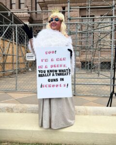 Cynthia Lee Fontaine Instagram - Thank you 🙏🏻 everyone who attend the All In For Equality Advocacy Day Rally this past Monday at the Capitol of Texas In Austin . It was an honor to represent Drag Out the vote as the New National Co-Chair of this tremendous organization . Thanks to GLAAD Equality Texas Human Rights Campaign Transgender Education Network of Texas Lambda Legal and Drag Out The Vote for everything! We made some noise ! Thanks to my boyfriend for coming and my drag niece too . And to all my #lgbtqcommunity you show up ! That’s the way it is ! 👏👏👏 And like I said on my speech : “ let's continue sending a message to these politicians. Let 's raise our voices together and shout out loud that we are here to stay and that we are worthy of living our lives with dignity and respect. Alcemos nuestras voces juntos y gritemos a viva voz que estamos aquí para quedarnos y que somos dignos de vivir nuestras vidas con dignidad y respeto! “ I am What I Am “ 🔥There’s more to do ! And we will not be silence ! Y’all means Y’all 🔥 #transkids #dragperformer #rupaulsdragrace #transgenderrights #dragqueenstoryhour #dragqueenshow #humanrights #Glaad #Dragoutthevote