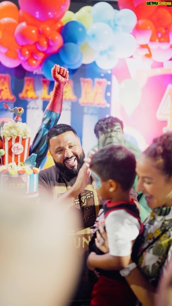 DJ Khaled Instagram - Let the blessings flow GRATEFUL! Happy birthday @aalamkhaled