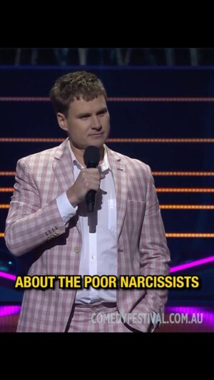 Damien Power Instagram - We’re in an epidemic of narcissism...
.
.
(Filmed at the 2022 Melbourne International Comedy Festival. Watch the Opening Night Comedy Allstars Supershow, in full on ABC iView.) #comedy #comedyvideos #narcissism #mentalillness #reels