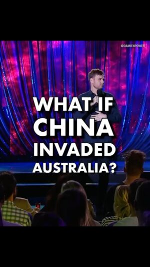 Damien Power Instagram - If China invaded Australia.