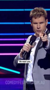 Damien Power Instagram - @damienpower_ has a new approach for recruitment ads. Don’t miss Damo at the @comedystoresyd this Friday the 21st of October! He will also be taping a brand new special at Melbourne’s @cornerhotel December 5 - grab your tickets today! 🎟️ Find all the show details at comedy.com.au