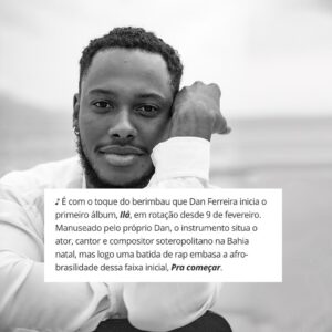 Dan Ferreira Instagram - Mauro Ferreira sobre ILÁ em seu Blog hoje. 
Obrigado, Mauro, pelo cuidado e generosidade de sempre. E também por mencionar as pessoas que contribuíram pra realização disso tudo comigo. 
O link para a leitura na íntegra tá no stories! 

Lembrando que ILÁ está disponível em todas as plataformas digitais.

Ouça e depois me diga! 
#ILA 

foto: @_wendyandrade 
arte capa: @robinho_santana 
arte post: @menudamusica