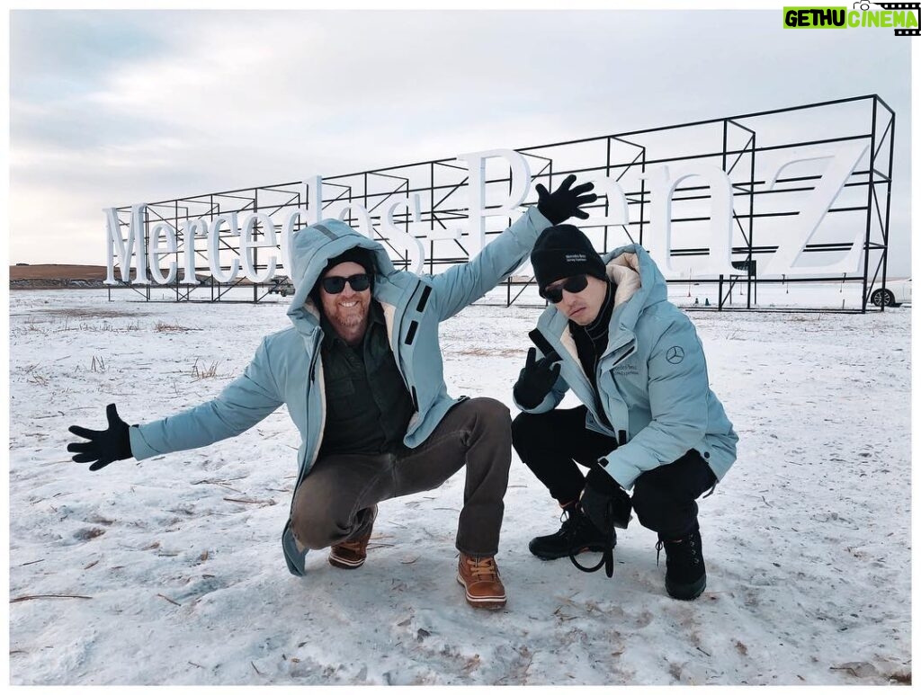 Dave Farrell Instagram - Big hugs and thanks to @mercedesbenz and @mercedesamg for having us on the ice this week in Inner Mongolia, China! 🤗 #mercedes #mercedesamg #mercedesmestore #hailar #amgdrivingacademy 📷: @amigoandco