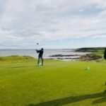 Dave Farrell Instagram - Thank you to @dunhilllinks for having me out to compete this year. By far, my favorite week of the year! And great fun being paired today with Mike Rutherford, guitar legend from Genesis, and Mike and the Mechanics. Scotland, you never cease to amaze me! 🏴󠁧󠁢󠁳󠁣󠁴󠁿 💙