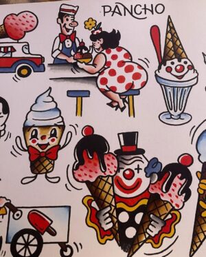 David Arquette Instagram - I’m so happy with my new @panchos_placas art book I could cry. Thanks pal you’re a real Bozo! #art #clowns #bozotheclown @realbozotheclown