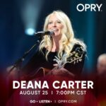 Deana Carter Instagram – Nashville, TN!

Guess who is coming to the Grand Ole @opry  Friday night? 

Go to Opry.com for more info on how to go in person or tune-in from home: https://wsmradio.com/listen-live/

I cannot wait to see everyone, going to be a blast!

#didishavemylegsforthis #deanacarter #strawberrywine #90scountry