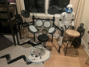 Devon Sawa Instagram - My kids drum kit.