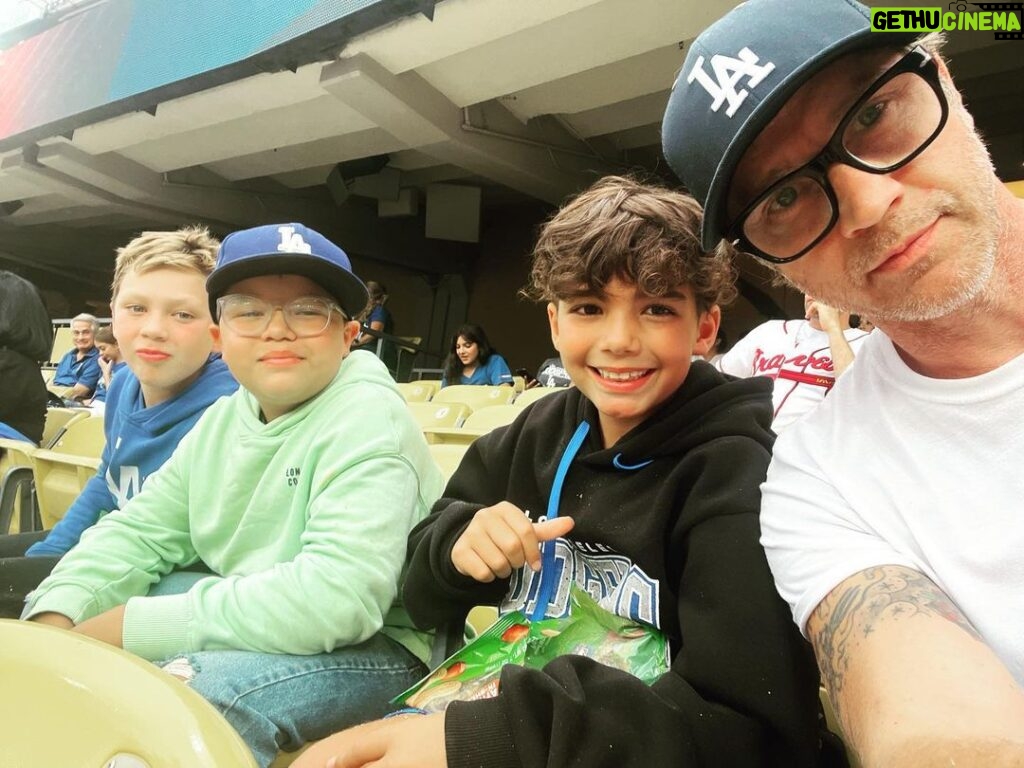 Devon Sawa Instagram - My gang could totally handle your gang!! @dodgers #dodgers @mlb #mlb