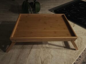 Devon Sawa Instagram - I bought this TV tray for 20 bucks off Amazon. And out of everything, this is what my 10-year-old son thinks is the greatest technology I’ve ever introduced him to. Nothing is cooler to him right now. I could show him the latest Apple gizmo and he’d still be like “wait, I can eat in bed while watching tv with that?!”