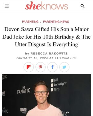Devon Sawa Instagram - Dad joke?? Put a cape on me cause I’m Super Offended!!