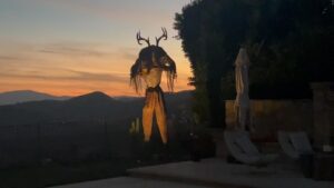 Devon Sawa Instagram - The nice thing about my new Halloween decoration is because of the antlers I can keep it up through Christmas.