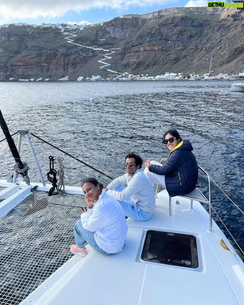 Dhanya Balakrishna Instagram - #santorini #caldera #yacht