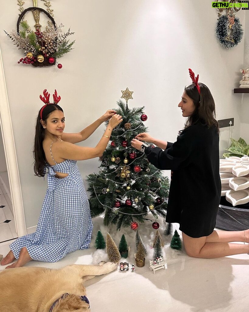 Dhvani Bhanushali Instagram - Merry Christmas and happy holidays ❤🎄 Decorated a tree and a ginger bread cookie 🤓