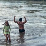 Diego Sanchez Instagram - That feeling when you finally baptize your daughter in the Rio Grande like John did the Jesus in the river of Jordan ! Christ is 🤴@bernadetterosenm Lemitar, New Mexico