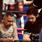Diego Sanchez Instagram - @diegonightmaresanchezufc x Coach Al 🥷👊🖤 PROUD OF YOU, D! We can’t wait to see you in action again💯🥷 📸 @kaileepetemedia 1.10.23 ❄️ @pit_blvd @bareknucklefc @rickyko505 @hko49ers @wardelljr.garrett @nmbjjl #newmexico #albuquerque #bareknuckle #bareknuckleboxing #bkfc #training #camp ⛺️#keepgoing South Valley, New Mexico