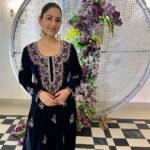 Disha Parmar Instagram - When in Chandigarh.. 💙 Wearing : @houseofchikankari.in